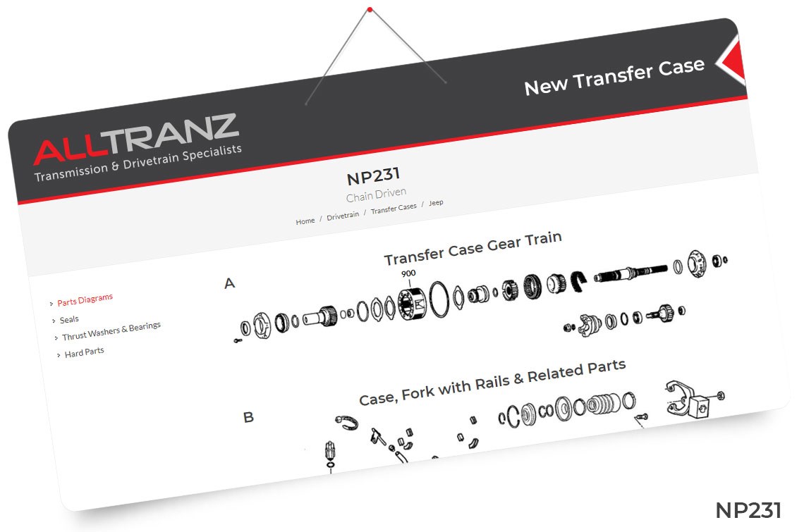 Jeep Np231 Transfer Case Diagram