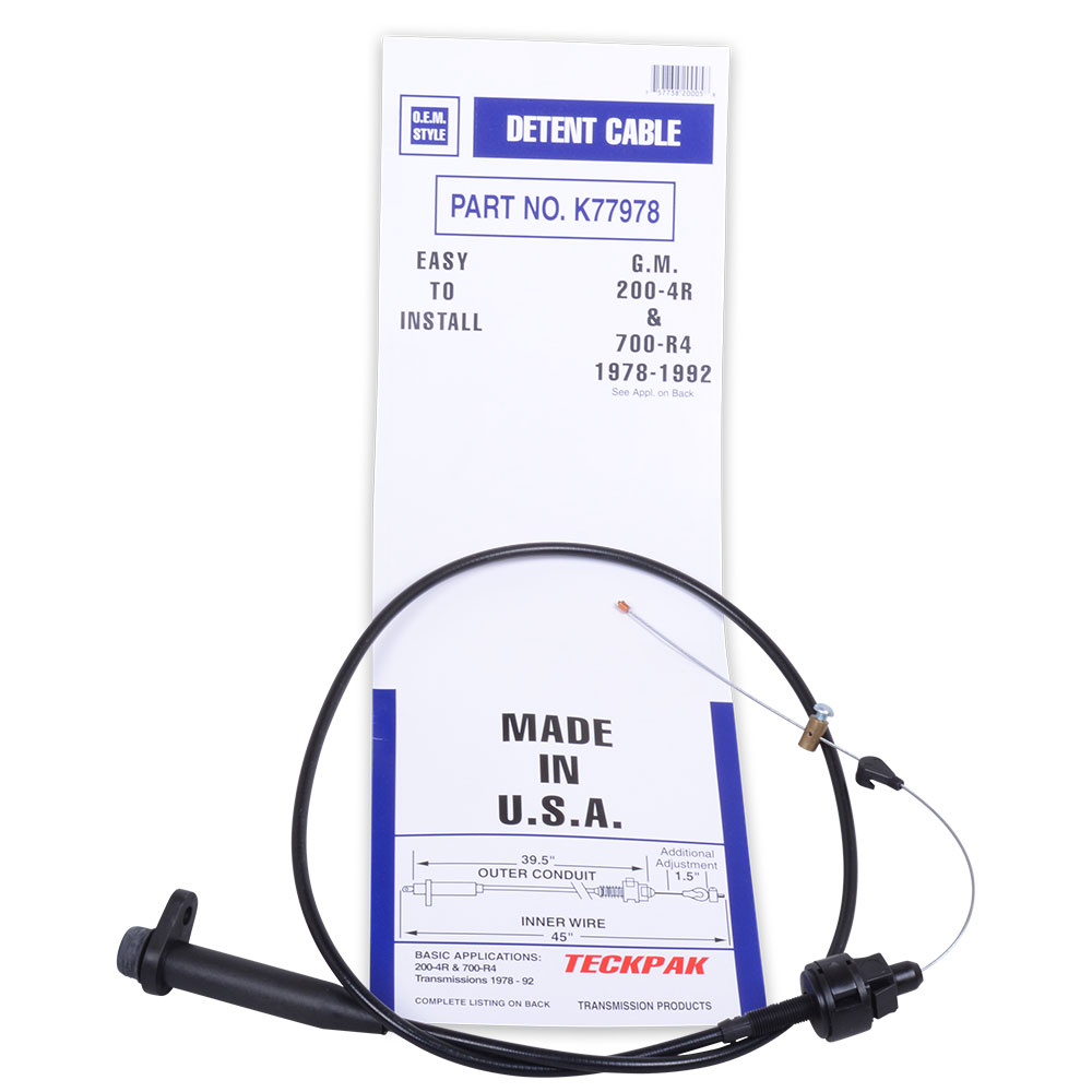 37820 DETENT CABLE (TH700R4/2004R) 19781992 Servicing