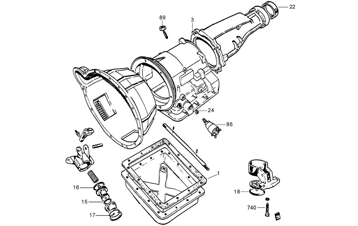 Borg-Warner 35 Automatic Transmission Gearbox Manual Control Seal
