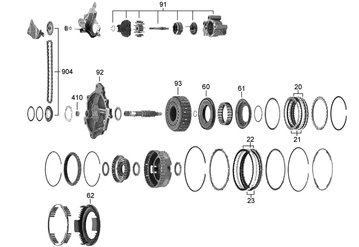 CVT Drive Belt Chain Replacement For Nissan, Mitsubishi, Dodge, Jeep - Replaces JF011E, 901047, 901066
